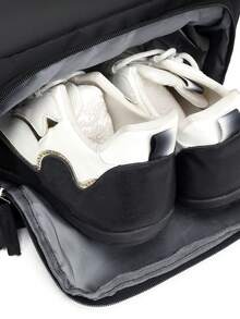 Navy Blue Nylon Backpack - Multi-Pocket Commuter Bag With Padded Straps, Suitable For School, Work, And Travel - Multicolor - View 7