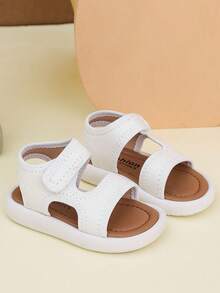 Summer New Kids Beach Sandals, Boys Open Toe Sandals, Girls Soft Bottom Non-Slip Casual Leather Sandals - White - View 4