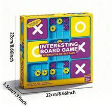 9-Grid XO Tic Tac Toe Board Early Education Desktop Game, Trains Logic Thinking, Interactive Parent-Child Toy - Multicolor - View 7
