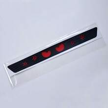 1pc Car High-Mounted Brake Light Decorative Sticker, Carbon Fiber Tail Light Sticker, Rear Taillight Modification Cartoon Cute Devil Eye Projection Sticker, Translucent Film - A - View 14