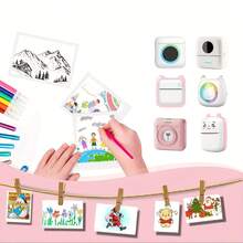 50卷迷你热敏纸，适用于即时相机便携式打印、家用照片标签、便签、白色光滑表面、照片打印补充装、笔记、图片、日记本，无需墨水，纸质包装。 - 彩色 - 查看 4