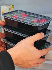 30pcs Covered Meal Containers, 750ml Microwave , 2 Styles (Random Delivery), Disposable Lunch Boxes, PP Material, Stackable, Freezer & Dishwasher , Suitable For Home Kitchen, Restaurant Takeout, Picnic, Kitchen Supplies