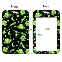 1 Set Minimalist Theme ID Card Holder - Lanyard Included - Suitable For Transit Card, ID Card, Name Card, Conference Pass, Nurse ID, School ID - Office & School Supplies - Multicolor - View 3