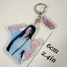 Ill-It 钥匙扣，Kpop 钥匙扣，包包挂饰，汽车钥匙扣，韩文文字钥匙扣，包包吊坠，收藏挂饰，家居装饰，生日礼物，派对礼品 - 彩色 - 查看 3