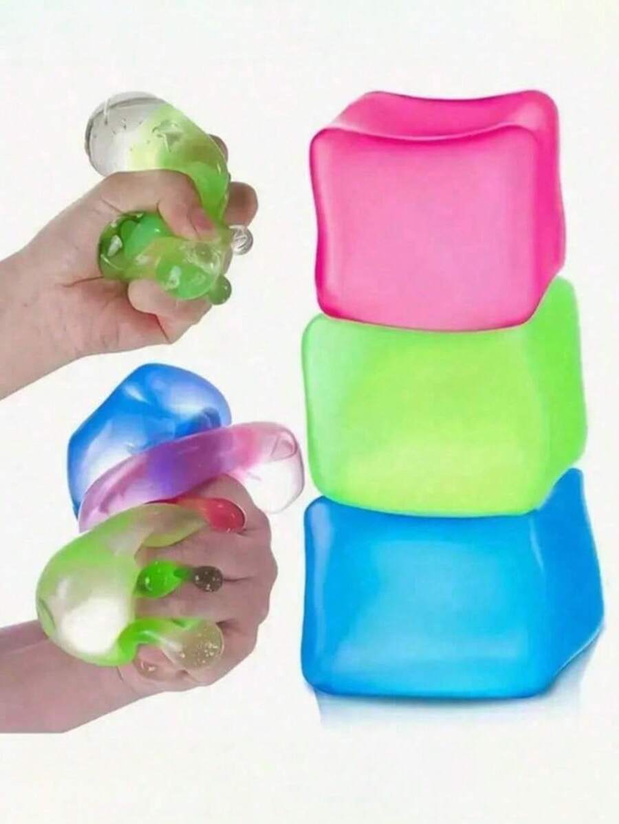 1/3 PCS Colorful Mini Maltose Cube - Soft Slow Rebound Sensory Toy, Suitable For Home Office, Party, Holiday & Desktop Decor - Nhiều màu - Xem 1