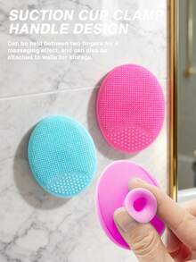 浴室日常护肤三合一套装：黑头去除铲+鼻毛孔清洁刷+面部硅胶清洁刷，深层清洁毛孔，去除黑头，节日礼物，旅行携带方便 - 西瓜粉 - 查看 6