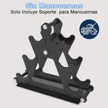Soporte de Mancuernas Dumbbells not included 3 Niveles Estante de Alenamiento Mancuerna Profesional 34 * 30 * 9cm Soporte de Pesas Compacto Estante Exhibición Rack Gym para Gimnasio Peso 100Kg - como en la foto - Ver 2
