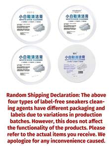 1 Bottle Multi-Functional White Shoe Cleaner, Whitening, Stain & Yellowing Removal, Waterless Cleaning, Suitable For Leather And Sneakers - Multicolor - View 11