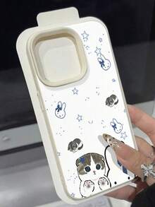 Cute Cats Bunnies Stars Blue Bows Adorable Pattern. This Stylish Phone Case Is Compatible With 17,16, 15, 14 Pro Max, 13, 12, 11, XR, And XS Plus Models. Made Of TPU Silicone, It Offers Shock And Drop Protection And A Superior Feel. It's An Ideal Gift For Family, Friends, And Loved Ones, And A Perfect Choice For New Years,Fundas,Funda,Phone Case  17, 17 Pro Case,Case  17 Pro,Fundas Para ,Funda De ,Quick Ship Items,Phone Case, Case,Phone Cases, 15 Case,Valentine's Day,New Years,Valentines,White Phone Case ,Gift - 白色 - 查看 4