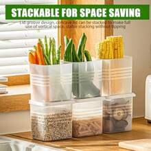 3 Pack Refrigerator Organizer Box With Lid Plastic Refrigerator Side Door Storage Containers Space-Saving Organizer Bins For Refrige Refrige Drawers For Fruit And Vegetable Clear S*3 - S(蓋子)-3個 - 查看 6