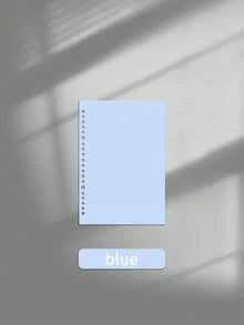 1 Pair Solid Color Waterproof, Anti-Stain Loose Leaf Covers, Available In Multiple Sizes, Colored Loose Leaf Covers, Different Specifications A5/B5/A4 Loose Leaf Covers Back To School,Back To School,School Supplies - Multicolor - View 24