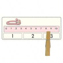 qixi 1 Set Interesting Measuring Ruler For Elementary School & Kindergarten, Math Paper Game Educational Toy, Intellectual Development Model - Multicolor - View 6