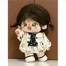 3件套7.9英寸棉质娃娃服装，第四季秋季系列，可爱甜美娃娃套装，适合返校、毕业、派对、生日礼物（款式随机），不含娃娃 - 彩色 - 查看 2