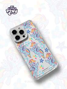 MY LITTLE PONY Official Genuine Cartoon Girly Phone Case, Card Holder Phone Case, Compatible With Apple 17, 17 Air, 17 Pro, 17 Pro Max, 11, 12, 13, 14, 15, 16 Pro, 16 Pro Max, 14 Plus, 15 Plus, 16 Plus, 15 Pro Max, 16 Pro, 16 Pro Max, XR, XS Max - Clear - View 4