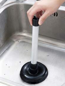 1个强力水槽疏通器 | 厨房马桶疏通器 | 强力马桶疏通器，轻松疏通所有堵塞物 | 浴室淋浴排水管清洁剂 - 白色 - 查看 1