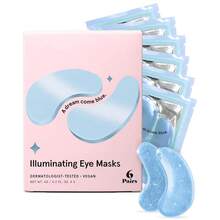 12pcs Day & Night  Eye Mask Patches, Powerful Moisturizing & Hydrating, Makes Eye Area Look Brighter, Firmer, Radiant Youthful Glow, Targets Dryness, Dark Circles, Puffiness & Sagging, Bule Gel Patches, Perfect For AM/PM Routine, Overnight Rescue, Holiday Gift & Skincare Set - 藍色 - 查看 6
