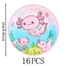 7/9 Inch Red Salamander Disposable Tableware Set, Includes Paper Plates And Cups, Suitable For Holidays, Weddings, Engagements, Birthdays, Parties, And Celebrations - Multicolor - View 7