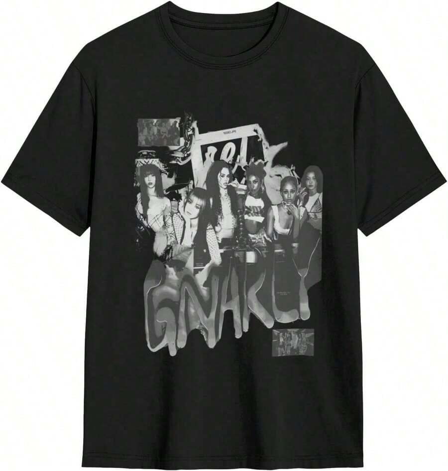 Katseye Beautiful Chaos Tracklist Shirt, Katseye Kpop Shirt, Katseye Gnarly Shirt, Gabriela Shirt, K - 黑色 9 - 查看 1