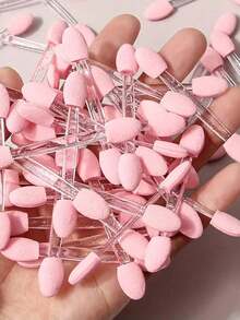 1盒双头美甲刷，带魔杖支架，尼龙毛刷，适用于美甲沙龙、美甲DIY、专业用途 - 彩色 - 查看 4