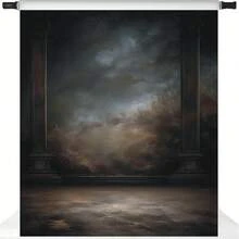 2D平面深灰色摄影背景布，人像摄影背景，影棚道具乙烯基材质 - 深灰色 - 查看 8