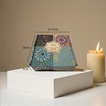 Scented Candle Set, Comes With Colorful Gift Box, Assorted Fragrance Combinations, Aromatic And Concentrated Scent, Smokeless, Long Burning Time - An Ideal Christmas Gift For Family And Friends, Also Suitable As Wedding, Birthday, Holiday, Wedding Anniversary, Home Fragrance Candle, Unisex Candle Gift For Birthday, Christmas, Yoga Bath, Valentine's Day, Can Be Used For Home And Hotel Decoration, Vintage Pattern Design, Soy Wax Material - Multicolor - View 15