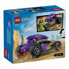 LEGO City Hot Rod Race Car Building Toy For Kids - Pretend Play Set For Boys & Girls, Ages 5+ - Toy Car W/Racecar Driver Minfigure - Gift Idea For Birthdays - 60485