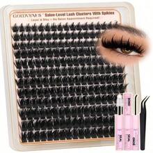 Volume Manga Lash Clusters With Spikes Wispy Cluster Eyelash Extensions Fluffy Anime Eyelashes Clusters With Bottom Lashes Clusters Fairy Individual Lash Extension (D Curve 12-18mm 213 Pieces) - ColorH - 查看 2