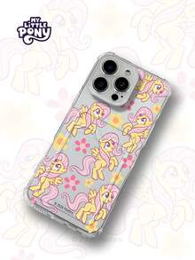 MY LITTLE PONY Official Genuine Cartoon Girly Phone Case, Card Holder Phone Case, Compatible With IPhone 17, 17 Air, 17 Pro, 17 Pro Max, 11, 12, 13, 14, 15, 16 Pro, 16 Pro Max, 14 Plus, 15 Plus, 16 Plus, 15 Pro Max, 16 Pro, 16 Pro Max, XR, XS Max - Clear - View 3