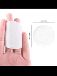 一次性圆形卸妆棉洁面乳，美容护理，清洁肌肤，卸妆，卸除指甲油，适合居家或旅行使用 - 藍色 - 查看 7