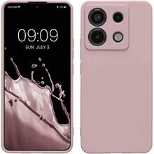Carcasa Compatible con Xiaomi Redmi Note 13 Pro 5G / Poco X6 5G Funda - con Bordes elevados - Apto Carga inalámbrica - Lila Color Carne Mate,38213198 - Granate - Ver 1