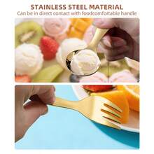 3pcs/Set Portable Stainless Steel Cutlery Set With Cute Shape, Folding Cutlery With Storage Box, Including Forks, Spoons And Storage Box - Perfect For Office, Kitchen, School, Picnic, Camping And Outdoor Activities, Back-To-School Season Gift - Mini Spoon (Boxed) - View 5