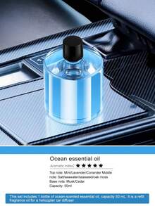 Cool Solar-Powered Helicopter-Shaped Creative Car Ornament – A 2-In-1 Must-Have Automotive Accessory Combining Car Decor And Fragrance Diffuser With Rotating Blades, Available In 5 Colors. The Set Includes Essential Oil, Wooden Scented Chips, And A Dropper. An Ideal Gift For Men And Car Enthusiasts.