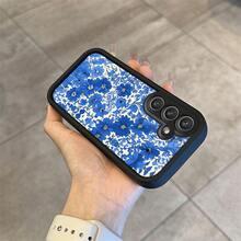 Funda de Teléfono con Patrón Floral Azul Adecuada para Samsung Galaxy A03s/A10s/A13/A14/A15/A30/A20s/A22/A24/A25/A31/A32/A33/A34/A35/A50/A30s/A51/A52/A53/A54/A55/S20/S21/S22/S23/S24/S25/M15/M31/M34/M35/M54/M55, Funda Suave de Escalera Clásica en Blanco y Negro, Cubierta de Protección Completa, Elemento de Alta Gama a la Moda, Mejor Opción de Regalo, Accesorios Móviles, Accesorios Tecnológicos para Regalar, Funda de Cobertura Completa, Funda Protectora para Teléfono, Diseño de Escalera Celestial, Clásico Blanco y Negro, Material de Carcasa Suave, Propietarios de Autos Elegantes, Entusiastas de Accesorios Tecnológicos - Multicolor - Ver 11