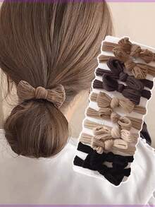 20/10/5/1pcs Set Chinese Style Red Bow Hair Scrunchies, Elastic Hair Ties, New Year Ponytail Hair Accessories ,Hair Rubber Bands ,Hair Rope Head Accessories - Multicolor - View 3