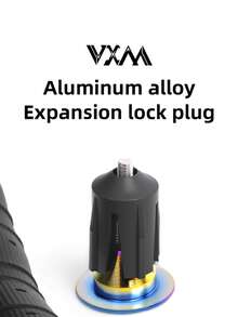 VXM 自行车把堵，铝合金彩色把堵，适用于山地车和公路车，骑行配件 - 彩色 - 查看 4