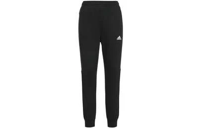  Adidas Brand Logo Print Retro Straight-Leg Knit Sweatpants For Men, Black.