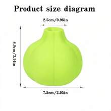 硅胶剥蒜器，适用于厨房的大蒜剥皮工具，方便快捷，易于清洁。 - 綠色 - 查看 5