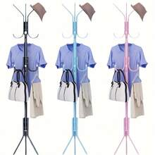 1pc Modern European Style Iron Coat Rack - Multifunctional Single Rod Coat & Bag Rack | Suitable For Bedroom, Living Room And Balcony - Multicolor - View 4