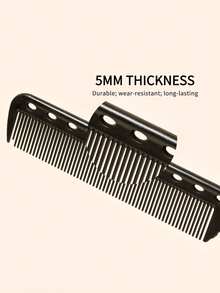 Peine con punta resistente a altas temperaturas, peine profesional para peinado, cardado, permanente, rizado, peine con púas de acero de punta afilada - Multicolor - Ver 3