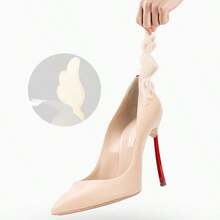 1/2 Pairs Wing-Shaped Heel Protectors, Self-Adhesive, Prevent Heel Slippage And Wear, Adjustable Size, Can Also Be Used As Shoe Decorations, Women's High Heels, Valentine's Day Gift - Beige - View 6