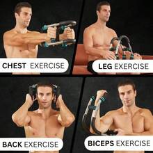 Arm Trainer, 40-100 Lb Adjustable Resistance Chest & Arm Workout Equipment, Portable Upper Body Exerciser For Men Women, Home Gym Forearm Trainer - 預設 - 查看 8