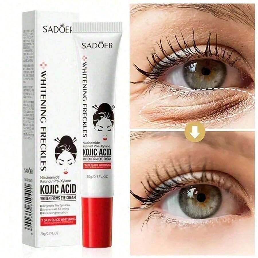 SADOER Kojic Acid Retinol Eye Cream Anti Dark Circles Remove Eye Bags Moisturizing Firming Beauty Eyes Skin Care Products - Multicolor - 查看 1