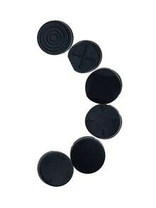 6-Pack Controller Grips PSV Joystick Cap Silicone Button Protection Cap Suitable For PSV1000 2000 PSVita Controller, Sweat Resistant, Slip Resistant, Dust-Proof, Enhancing Gaming Experience - Black - View 4