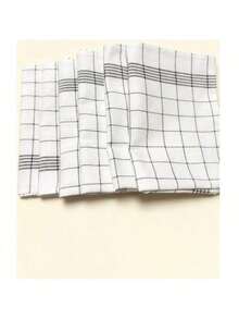 Large Checkered Kitchen Dish Towel, Absorbent Tea Towel, Soft Reusable Cleaning Cloth, Quick-Drying Dishcloth, Dishwashing Cloth - Multicolor - View 16