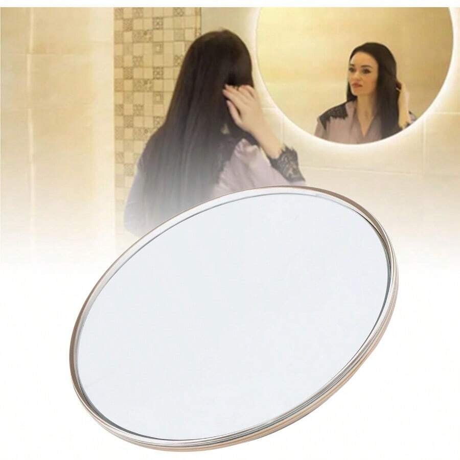 30X Magnifying Mirror With 3 Suction Cups For Makeup Stick On Shower And Travel Mirror Gold - As Pic - View 1