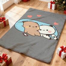 ZLIENSZUS DuDu Bear & BuBu Bear Flannel Throw Blanket - Ultra-Soft All-Season Cozy Blanket With Cute Cartoon Bear Couple Design, Mixed Colors Bed, Sofa, Camping - Home Decor, And Halloween Themes, Birthday Mother's Day Size 70x140cm/27. 56x55. 12 In - Nhiều màu - Xem 6
