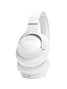 JBL TUNE 720BT 无线头戴式耳机，纯正低音音质。超长续航，音乐游戏两相宜，包耳式设计，全天佩戴舒适。 - 白色 - 查看 4