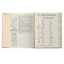 KJV Holy Bible My Promise Bible Faux Leather Hardcover W/Bible Tabs Coloring Stickers Ribbon Markers King James Version Pink KJV Promise Editions - 如圖 - 查看 7