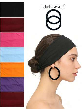 2pcs Wide-Edge Plush Soft Hair Accessories, Versatile Headband 9.84x4.72in, Comfortable Wide Design, Suitable For Daily Wear And Commuting