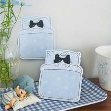 6-Pack (180 Sheets Total) Cute Cat Memo Papers - Pastel Colors, With Sleeping, Eating, Laptop Designs - Sticky Notes For Desk, Refrigerator, Planner - Perfect Gift For Cat Lovers & Office Decor, Cat Gifts, Desk Notepads, Whimsical Illustrations, Durable Stationery, Playful Designs,Back To School - 彩色 - 查看 4